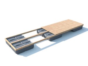 kanosteiger met vuren hout