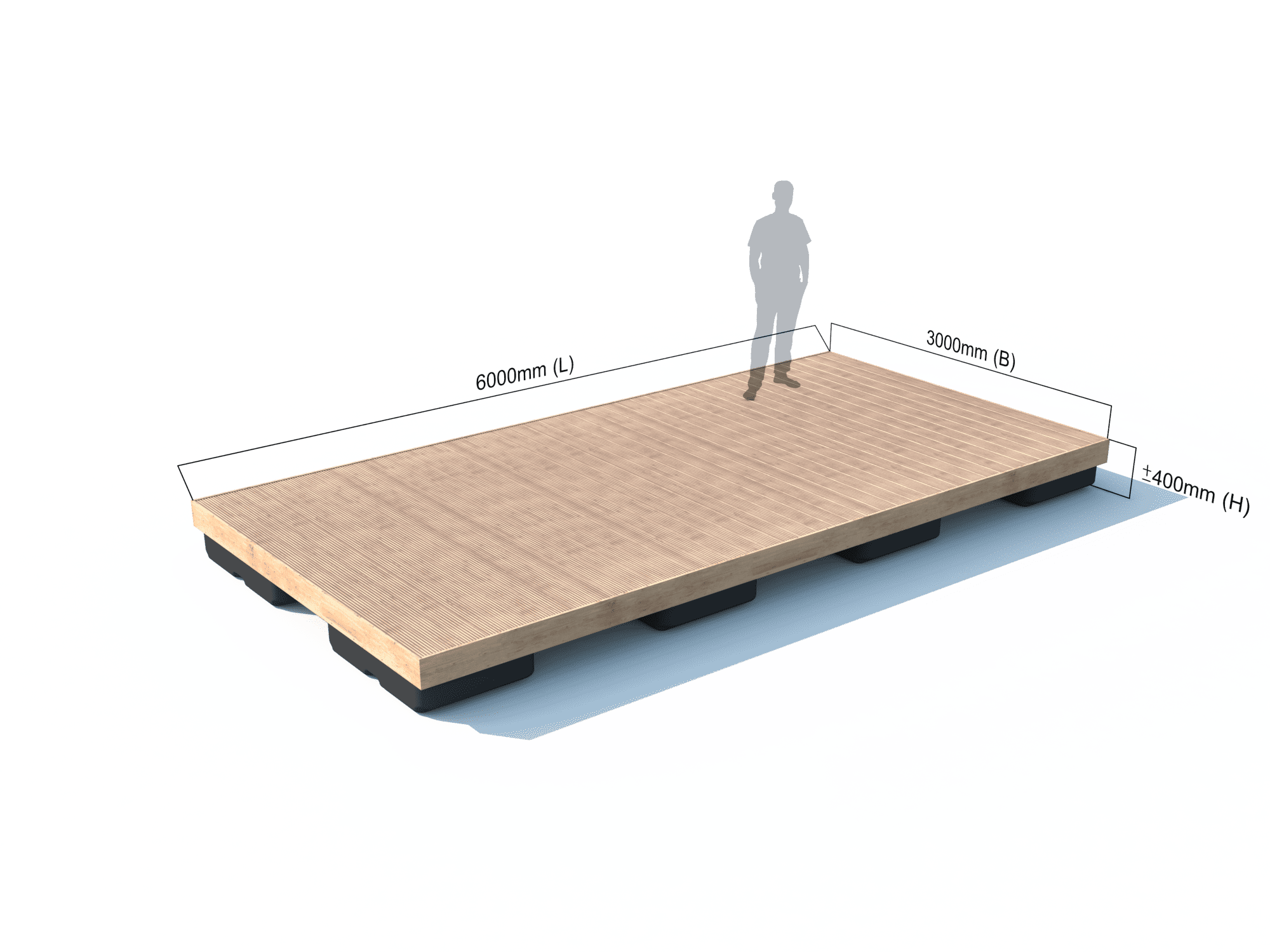 drijvende-steiger-6000x3000x400 mm-dicht